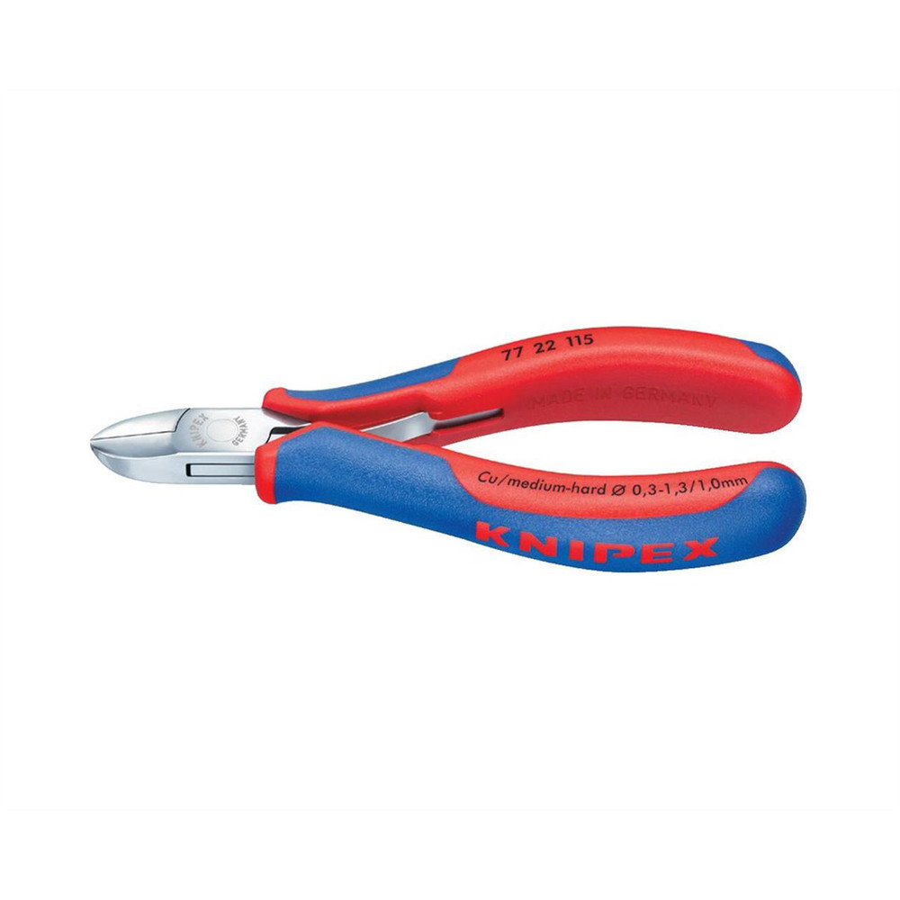 77 22 115KNIPEX ELECTRONICS DIAGONAL CUTTERS-COMFORT GRIP