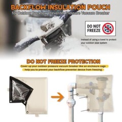 Backflow Preventer Insulated Cover for Winter Water Well Pumps Freeze Protection