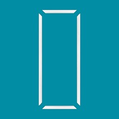 Outwater 18″ X 48″ White Pre-Mitered Wall Box Panel Frame Kit with Adhesive,