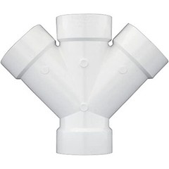 CHARLOTTE PIPE 3 DWV DOUBLE WYE DWV (DRAIN, WASTE AND VENT) ( 1 Unit Piece )
