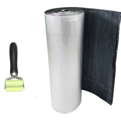 Car Engine Firewall Hood Heat Mat Deadener Sound Insulation Cotton w/Roller Tool
