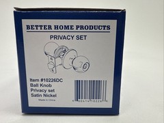 BHP Satin Nickel Round Ball Privacy Bed/Bath Door Knob Model 10226DC
