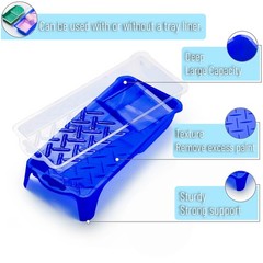 Bates- 2 Inch Foam Paint Roller Kit, 10 pcs, Small 2 inches, Blue