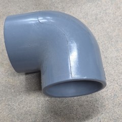 Charlotte Pipe 4″ C PVC 90° Elbow Corrosion Resistant Fitting Unfinished