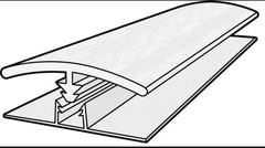COREtec TM7CT-VV872 CT Plus Tile 94″L Vinyl Glue Down T-Molding – – Bianco