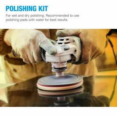 16PCS Wet Polisher Diamond Tool Kit w/ V30 Router Bit Granite Marble Stone