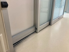 Stanley Aluminum Automatic Sliding Glass Door System -Hospital Procare – 140.5”