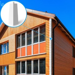 8 Pcs Aluminum Siding Corners 8 Inch Outside White Corner Caps Smooth Siding …
