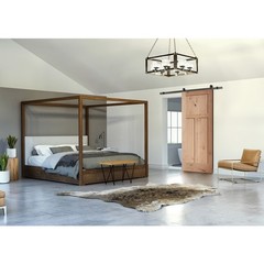 3 Panel Flat Shaker Knotty Alder Stain Grade Solid Core Interior Wood Door Doors