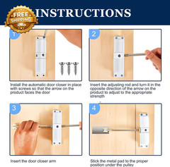New for the Automatic Door Closer 30 Kg Zinc Alloy Safety Spring Door Closer