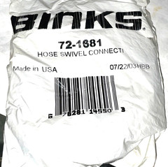 BINKS NYL0N HOSE 71-227 1/4” ID TUBING 1/4” NPS FEMALE 72-1681