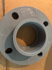 GF Piping Systems CPVC Pipe Fitting, Van-Stone Flange, Schedule 80, Gray, 3″