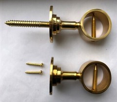 Brass rope carrier Ø 35 mm rope holder wall holder handrail ropes