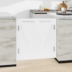Solid Wood Partition Door For Shop Entrance Partition Door White Pine Wood