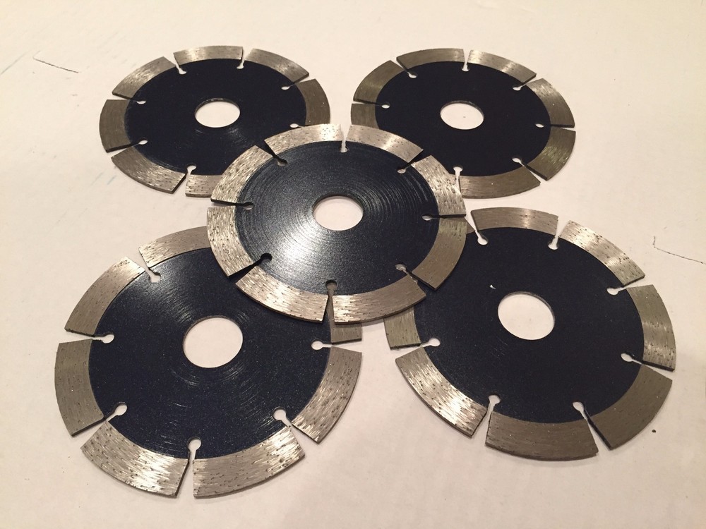 5-pack 4.5 inch diamond blade for cutting concrete, stones and masonry materials