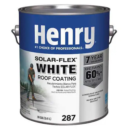 Henry He287sf046 Protective Roof Coating, 1 Gal, Pail, White