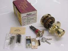 NOS! Kwikset PREMIUM 540B KEYED ENTRY DOOR LOCKSET, BEL AIR, DOUBLE CYL, U.S. 3