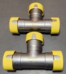 APOLLO PWR7481672 POWERPRESS 1″ x 1″ x 1″ STEEL GAS TEE PRESS FITTING 411G ( 2 )