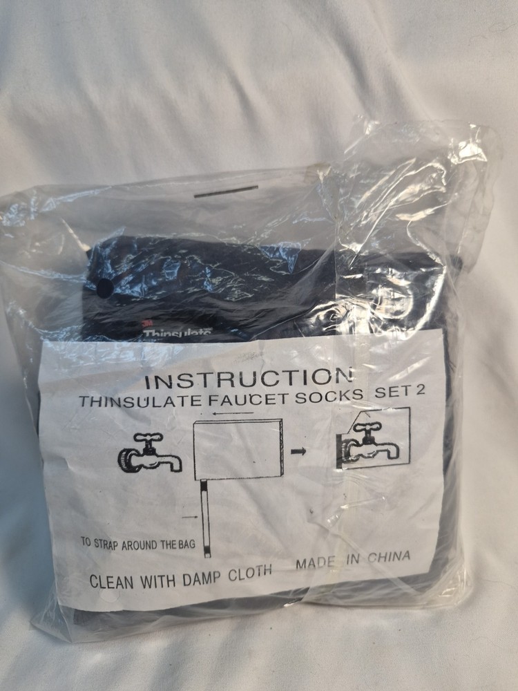 New Custom Products 3M Thinsulate Outdoor Wall Faucet Sock Cover, Small (2pk)