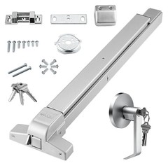 VEVOR Push Bar Door Locks Carbon Steel Panic Bars for Exit Doors Exterior Lever