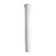 1-1/2 Dia, Polypropylene, White/Plastic, Kitchen, Extension, 1Pnz6