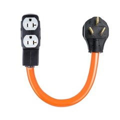 NEMA 10-50P to 4X 5-20R/15R Power Convert Adapter For RV Camping Generators