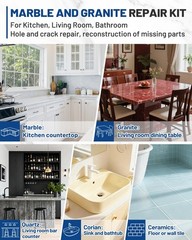 Tile, Marble and Granite Repair Kit (Color Match), Fix Holes Dents Defects