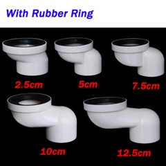 110mm PVC Drainage Pipe Toilet Shift Pit Distance Converter 2.5/5/7.5/10/12.5cm