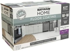 Rust-Oleum HOME Floor Coating, Ultra White Tint Base, Semi-Gloss, Kit – 360099