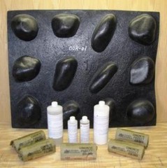 RIVER ROCK BUSINESS-IN-A-BOX w/60 MOLDS SUPPLY KIT TO MAKE 1000s STONES USA MADE