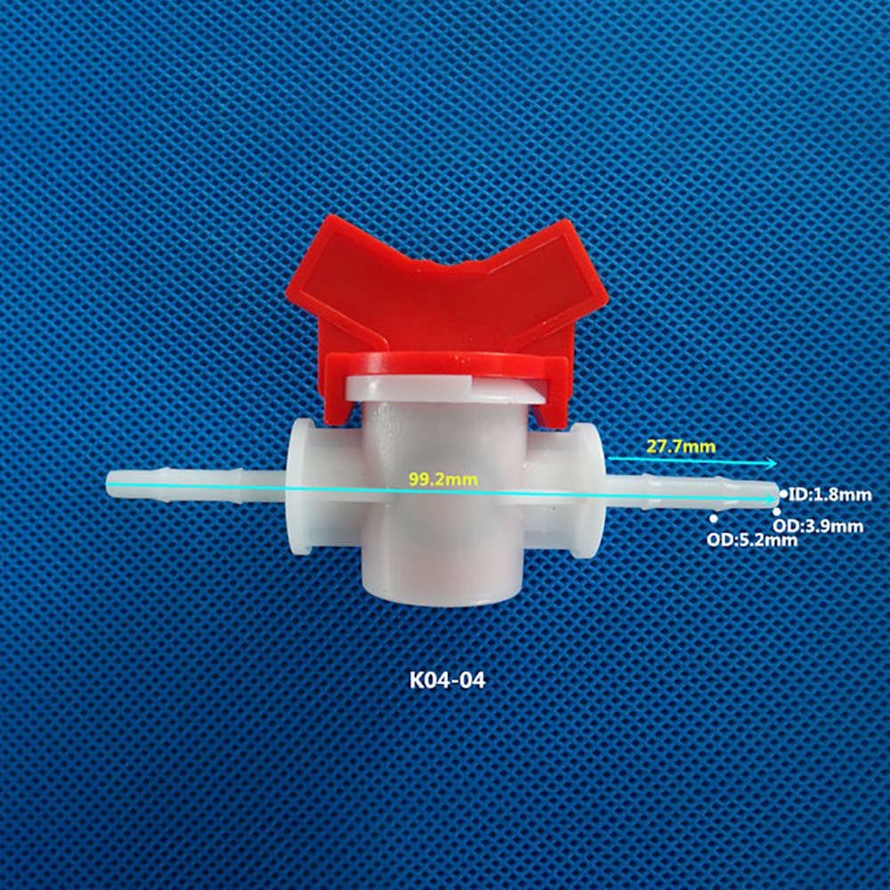 4mm-20mm Inline Tap Connector Barbed PVC Hose /Tube Plastic Shut Off Valve DIY