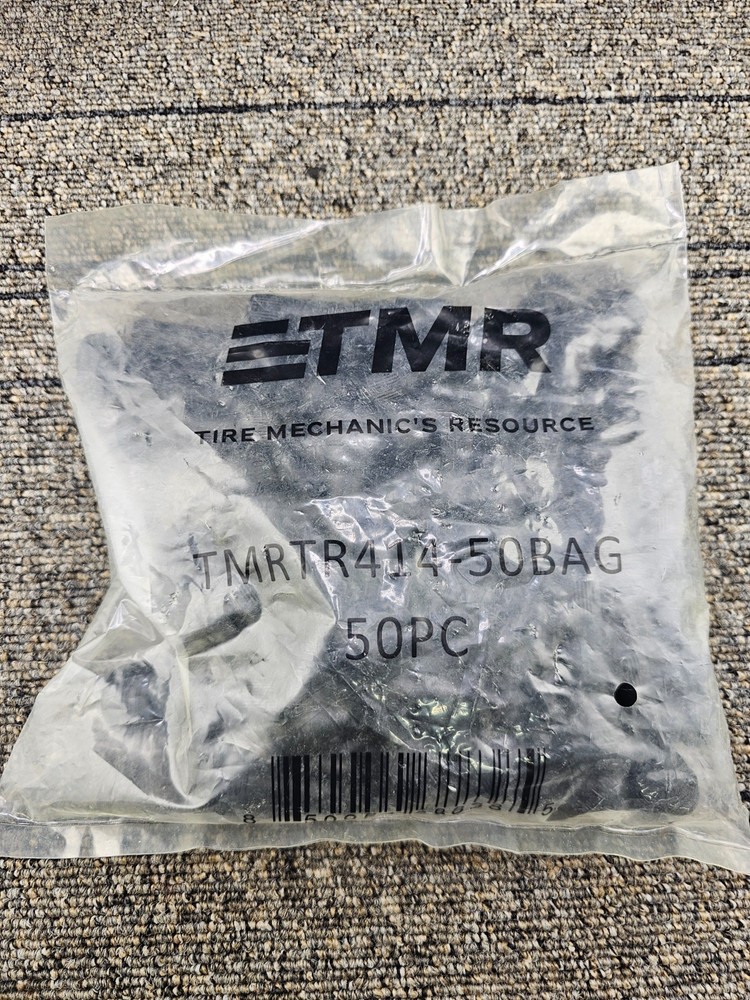 (QTY 50) TMR TMRTR414: Black EPDM Rubber Snap-in Tire Valve Stems – 65 Psi Max