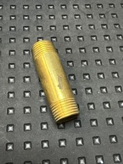 Everbilt 1/2 in. x 2-1/2 in. MIP Brass Pipe Adapter Nipple Fitting LFA-838