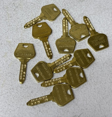 10 pcs Sargent KESO High Security Master Key Dimpled 372MK Keyset AB Keyway 5