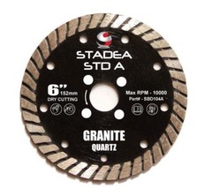 Stadea Diamond Saw Blade 6-Inch For Grinder Granite Quartz Dry Cutting