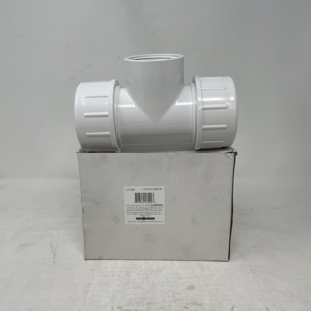 Jones Stephens 2″ PVC Compression Tee Pipe Fits IPS and Schedule 40 C17200