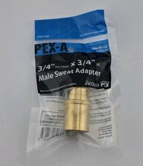 Lot of 50 Apollo Brass PEX-A 3/4″ x 3/4″ Male Sweat Adapter EPXMS3434 1004706356