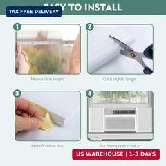 Window Air Conditioner,Side Insulated Foam Panel, Summer/Winter Heat and Draft I