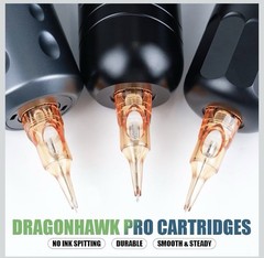 Dragonhawk A2 Wireless Tattoo Pen Kit with 2 Batteries Adjustable Stroke 2.4-4.2