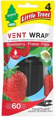 Little Trees Vent Wrap Strawberry Scent Air Freshener for Car & Home – 24 Pack!