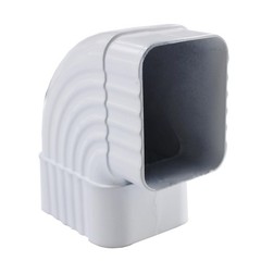 90° Gutter Elbow 2×3 Aluminum Downspout Roofing downspout white