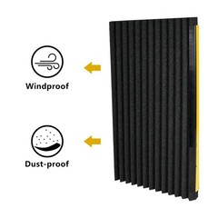 LBG Products Window Air Conditioner 17in High x 9in Wide x 7/8in Thick, Black