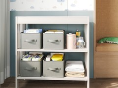LayerSpace 3 Pack Fabric Storage Bins for Shelves | 14.75×10.25×8.25 in Stora…