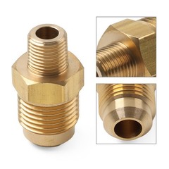 1/8 NPT Male to 3/8 SAE Flare Brass Pipe Fitting for Air Conditioning