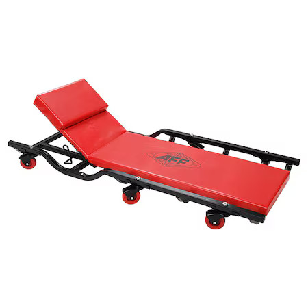 American Forge & Foundry 3908A Creeper, Steel, Heavy-Duty, 400 Lb, Red