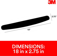 3M (WR209MB) Foam Wrist Rest WR209MB, Compact Size, with Antimicrobial Product P