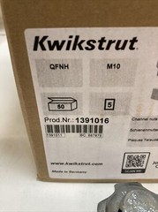 Box Of 50 KWIKSTRUT QFNH M10 Channel Nut | 1391016 | U.S.A. SELLER