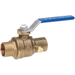 BK Products 107-554NL Proline Brass Sweat Full Port Ball Valve 3/4 in.