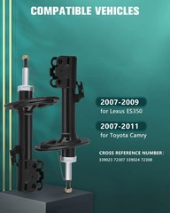 2x Front Struts Shock Absorbers for 2007-2009 Lexus ES350 2007-2011 Toyota Camry