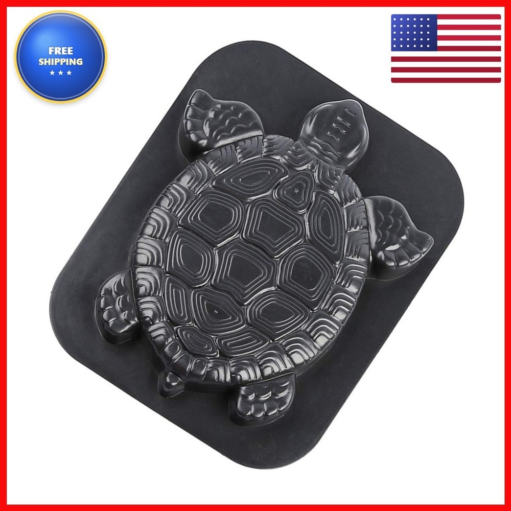 Turtle Shaped Stepping Stone Mold Concrete Cement DIY Paver for Garden Driveway